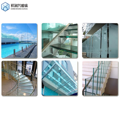 Flat Safety Tempered Toughened Clear Colored PVB Sgp Laminated Glass für den Bau