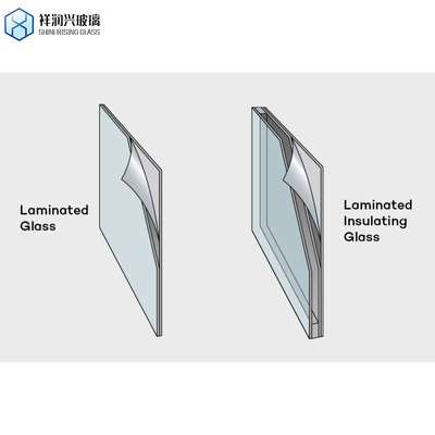 Flat Safety Tempered Toughened Clear Colored PVB Sgp Laminated Glass für den Bau