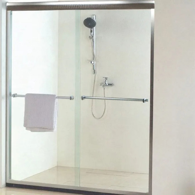 304 Edelstahl gehärtetes Glas Einstück Tür Duschschirm für Bad