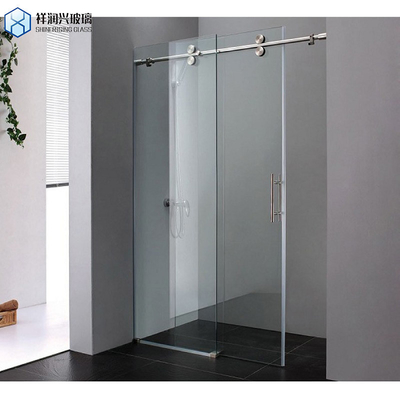 Badezimmer 6mm getemperte kleine Duschfläche Silber Pivot Dusch Tür für die Anpassung