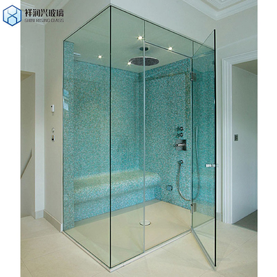 Badezimmer 6mm getemperte kleine Duschfläche Silber Pivot Dusch Tür für die Anpassung