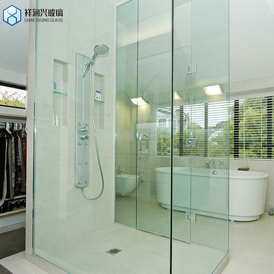 Badezimmer 6mm getemperte kleine Duschfläche Silber Pivot Dusch Tür für die Anpassung