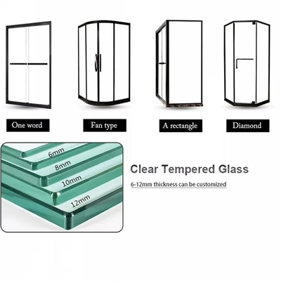 Technik Lamierte Anpassung Ausgang Glasschiebetür für Bad Dusche