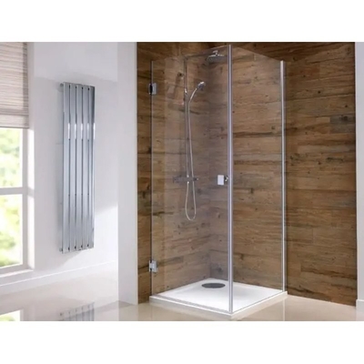 Schiebeglas Duschkabine 80X80 Schwarz Kleines Quadrat für Sicherheit und modernes Design zu Hause