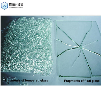 8 mm 12 mm dick gehärtetes Sicherheitsglas durchsichtiges Bauglas mit Laminatechnik