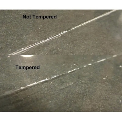 Flachpolierte Kante 6 mm Möbelfassade Verhärtetes Glas für individuelle Anfrage