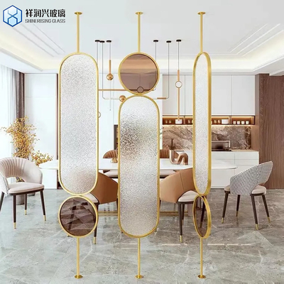 6mm Drahtgesteuerte, klare Bronze, geformte, figurierte Plattenglas in chinesischem Stil für die Wohnkultur
