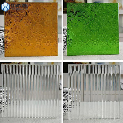 Klare Bronze Karatachi Qingdao Scheinende Nebelblume Flora Fluted Musterglas 7-14 Tage