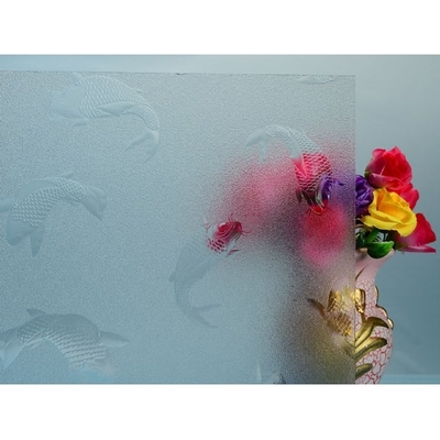 3mm 4mm 5mm 6mm Klargrauer Bronze Karatachinashiji Mistlite Flora Fluted Muster Glas