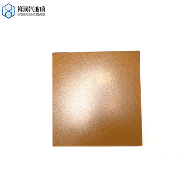 Regen/Diamant/Wasserkunst Dekorationschemikalie Gehärtet gepresstes Glas Qingdao Muster Braunes Aufgestaubtes Glas