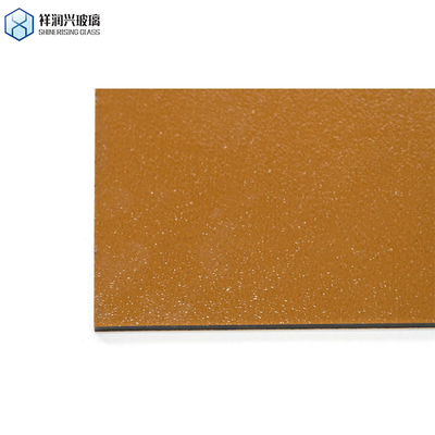 Regen/Diamant/Wasserkunst Dekorationschemikalie Gehärtet gepresstes Glas Qingdao Muster Braunes Aufgestaubtes Glas