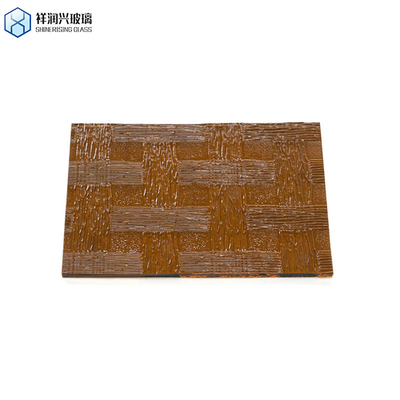 Massivfarbenes braunes Glas mit Musterlicht 3 mm 5 mm 1830*2440 flacher belgischer Stil