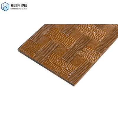 Massivfarbenes braunes Glas mit Musterlicht 3 mm 5 mm 1830*2440 flacher belgischer Stil
