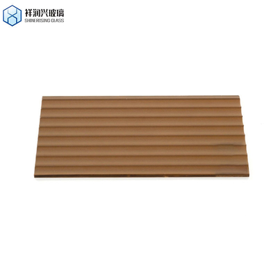 Beste Dekorationsglas mit klarem Muster Braun geprägtes Glas mit GB15763.2-2005 Standard