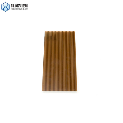ISO-zertifizierte 3mm-8mm klare Bronze Karatachi Qingdao Mistlite Flora Fluted Muster Glas