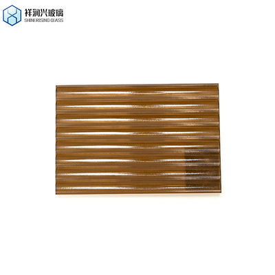 angepasstes Musterfarbglas 3 mm, 4 mm, 5 mm, braun, geprägtes Glas für Möbel