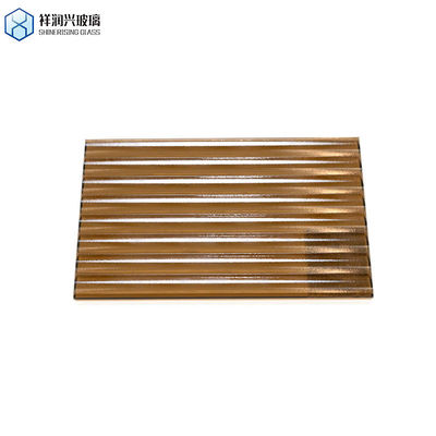 angepasstes Musterfarbglas 3 mm, 4 mm, 5 mm, braun, geprägtes Glas für Möbel