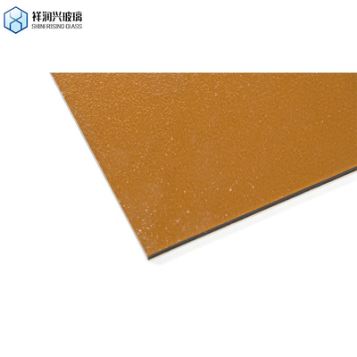 3mm 5mm 1830*2440 Scheintechnik Muster Glas Dekorationsglas Wand Braun Aufgesticktes Glas
