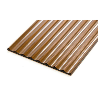 Braun geprägtes Sicherheitsglas Klares Braunes Musterglas Diamantstruktur Feststoff