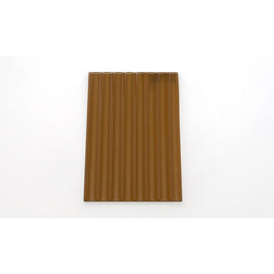 Braun geprägtes Sicherheitsglas Klares Braunes Musterglas Diamantstruktur Feststoff