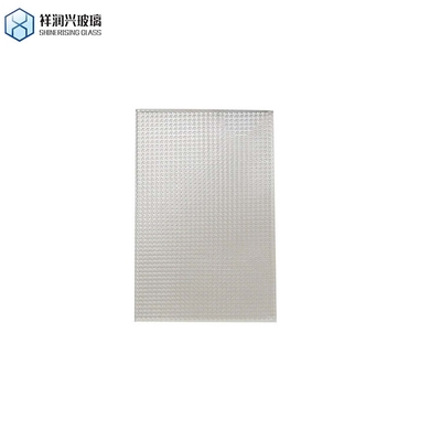 Maßgeschneiderte Karatachi Qingdao Mistlite Flora Fluted Muster Glas Flach poliert Rand Arbeit