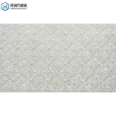 Ultra-Clear Low Iron Crystal Figured Pattern Glass für Tür und Fenster CE-Zertifikat