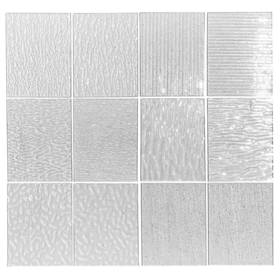 3mm 4mm 5mm Karatachi Gebäude Nashiji Flora Musterglas für Innenarchitektur