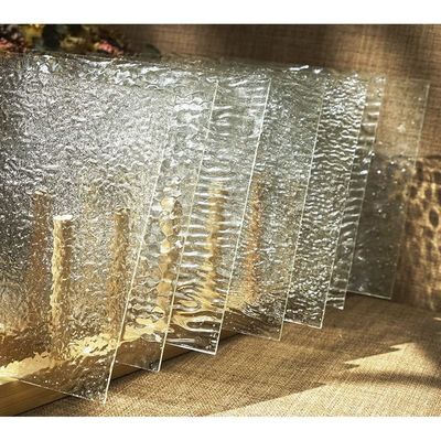 Moru Fluted Spotswood Regenbogen Kathedrale Satinlite Ozeanische Aqualite Textur Muster Drahtglas für 5