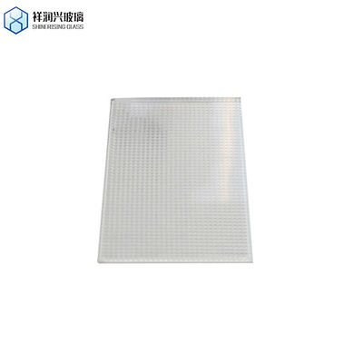 Handgefertigt Massivfarbe Rahmenlose weiße Streifen gehärtetes Glas Muster Fuß in Duschbildschirm