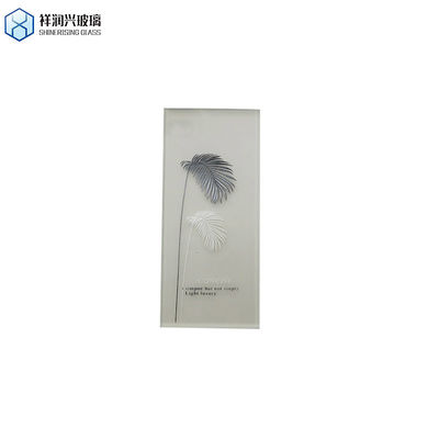 Einfachglas Badezimmerglas 2024 12mm Tempered Acid Etched Muster Glas angepasst