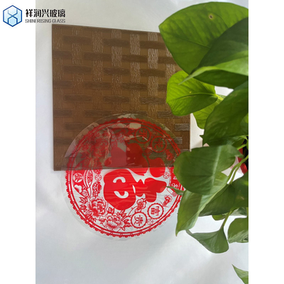 Custom Gold Bronze Farbe Nashiji Muster Glas mit flachen polierten Kanten Arbeit
