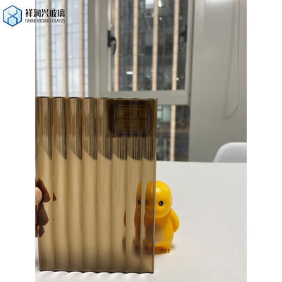 Customized Bronze Farbe Moru Muster Glas für Bauglas 5 Jahre Nachverkaufservice