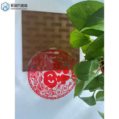 Außen 4mm 5mm 6mm Bronze Maiblumen geformtes Musterglas mit optionale Größe Einzelrolle