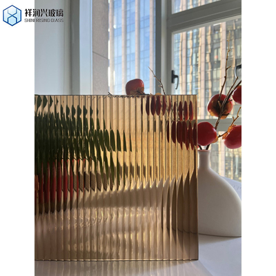 Flachpoliertes Bronze-Bambus-Glas mit Muster für die angepasste Dicke