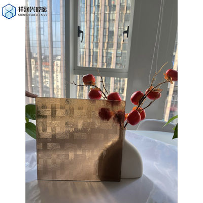 Hot Item Bronze-gebildete figurierte Glas mit fester Farbe