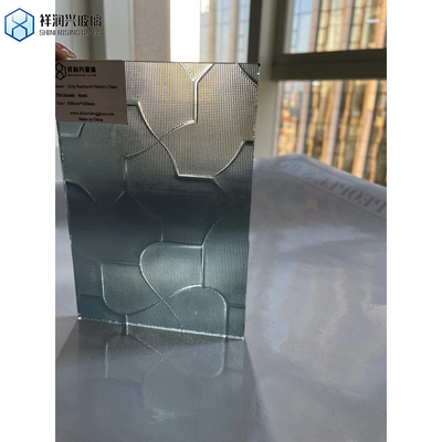 Mustergestellte Überbrücke Gehärtetes Laminationsglas Zuhause Grau 2mm Anpassung Anpassung