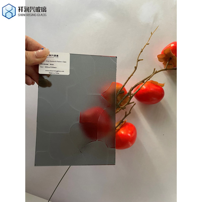 Mustergestellte Überbrücke Gehärtetes Laminationsglas Zuhause Grau 2mm Anpassung Anpassung