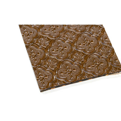 Blau-Bronze-Grün-Ozean-Muster-Glasblech für Badezimmermöbel