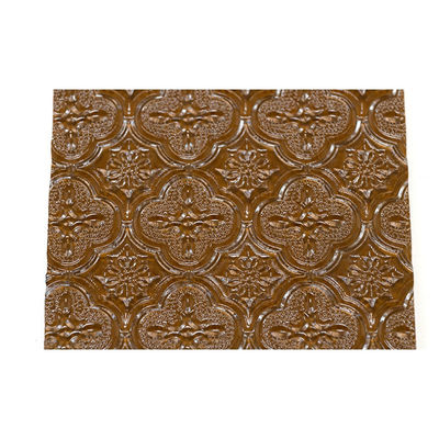 Blau-Bronze-Grün-Ozean-Muster-Glasblech für Badezimmermöbel