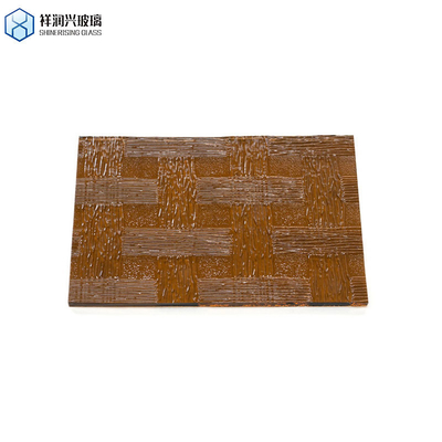 Festglas 4 mm 5 mm 6 mm gehärtetes Glas mit Muster für Fensterglas