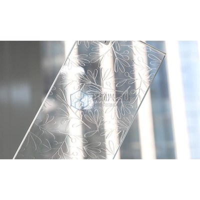 Innenarchitektur Schnitzglas-Textur 3D-Visuelles Aussehen 1830*1220-1500*2000-1830*2440-2134*2440