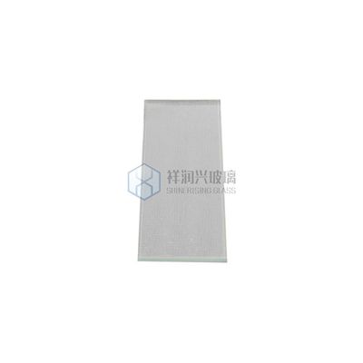 Flachpolierte Kante 5mm 10mm 12mm Ultra-Clear Moru-Glas mit Muster
