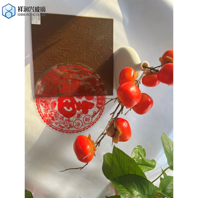 3mm 4mm 5mm 6mm Farbig Textured Ultra Clear Musterglas Regen-B mit fester Farbe