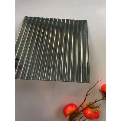 8mm 10mm 12mm Fluted Tempered Glass Sicherheitsschutz Privatsphäre Dekorativ Klares Niedriges Eisen Verhärtet Textur Reeded Muster Bauglas