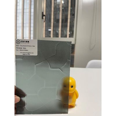 Flachpolierte 3-19mm Warmschmelzregenpunkte Musterglasfolie für gehärteten Balustraden
