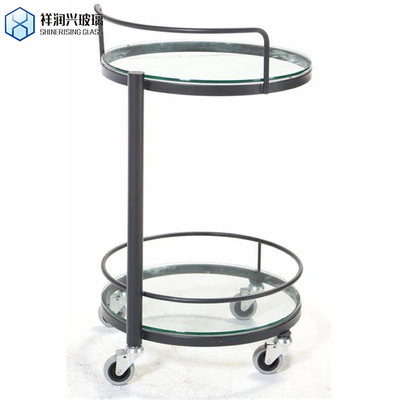 5 mm schwarz lackiertes Glas auf klarem Floatglas für Möbel und Dekoration