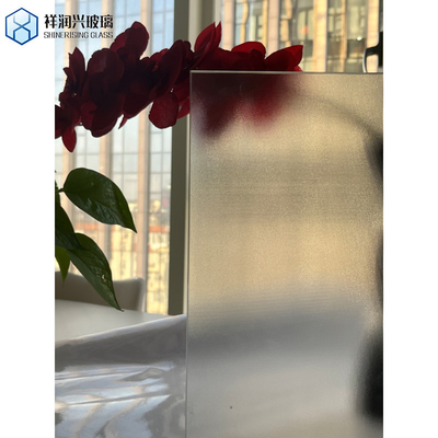 Flach poliert 4 mm 5 mm 8 mm textiertes geflüstertes Musterglas mit Rippen Ries Moru Musterglas