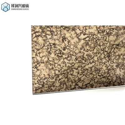 Temperglas-Badspiegel mit luxuriösem 5mm 4,8mm 4mm goldenem Antiquitäten-Panel