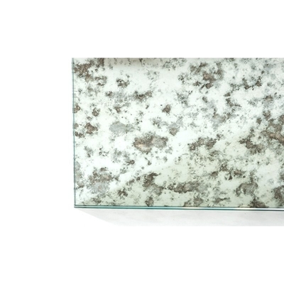 Chinesische Luxus Antike Spiegel Glas Mosaik Fliesenblatt in Silbergrau für Wanddekoration