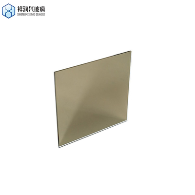 Rechteckiges Glas Farbige Spiegelplatte mit wettbewerbsfähigen und Bronze-Goldrahmenmaterial